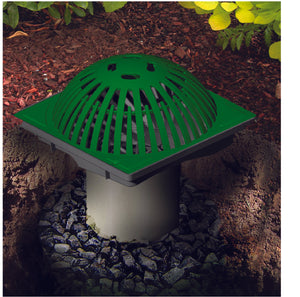 Vortex 9inch x 9inch Catch Basin with Atrium Green Grate