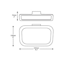 Manhattan Hand Towel Ring - Specifications Drawing